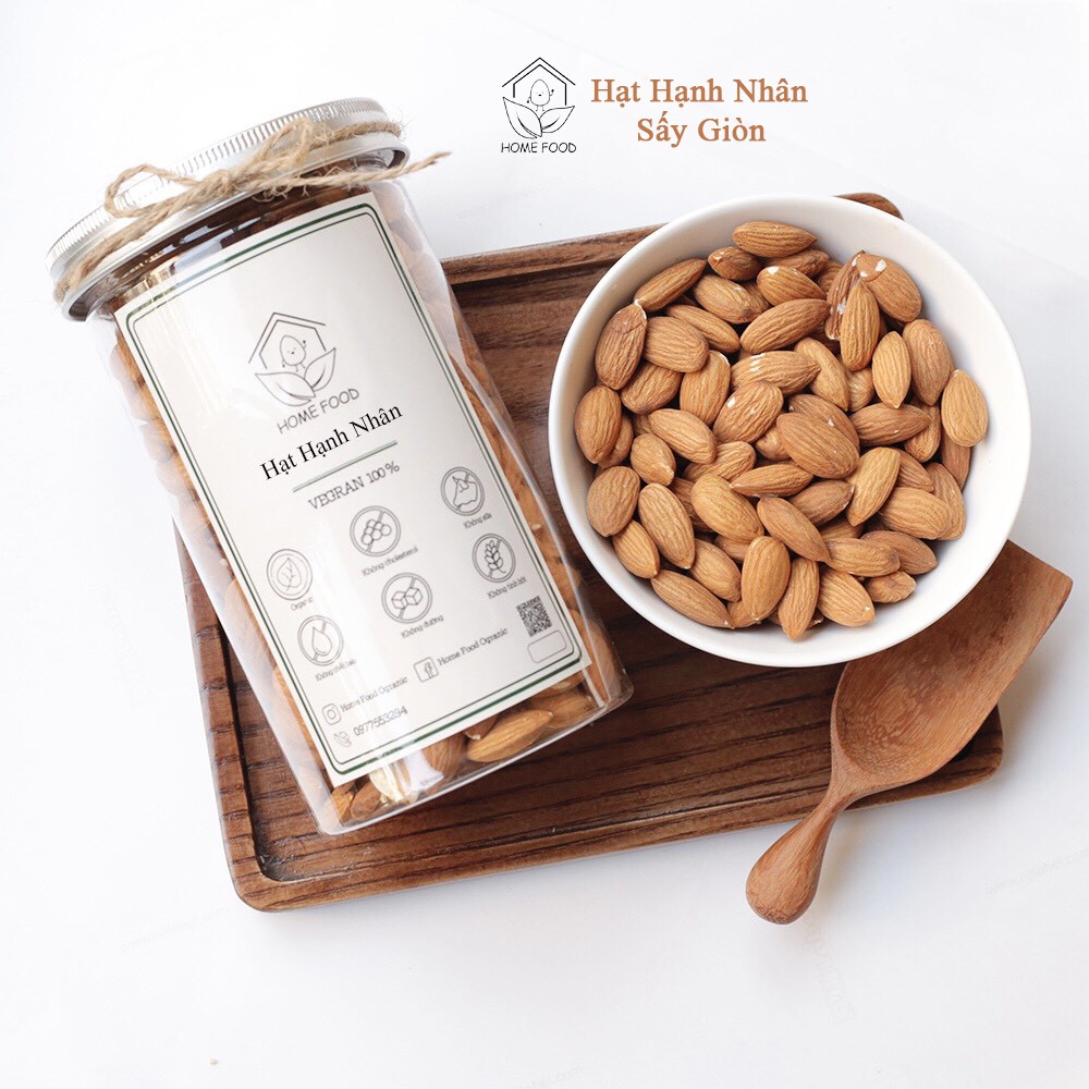Hạt hạnh nhân sấy giòn thơm, bùi - Home Food