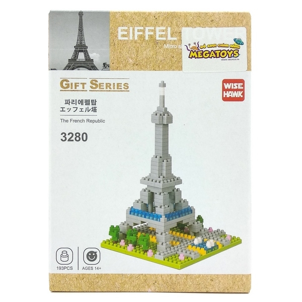 Fahasa - mega block - ghép hình tháp eiffel 3280