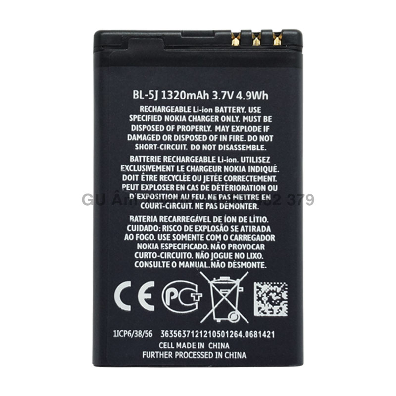 Pin cho nokia lumia 520 dung lượng 1320mah zin máy