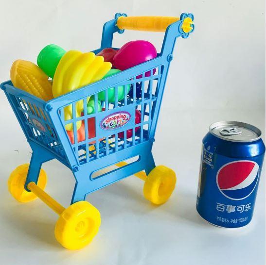 Bộ Đồ Chơi Xe Đẩy Mua Sắm Siêu Thị - Đồ Chơi Xe Đẩy Hàng Siêu Thị Vui Nhộn Kèm Hàng Hóa