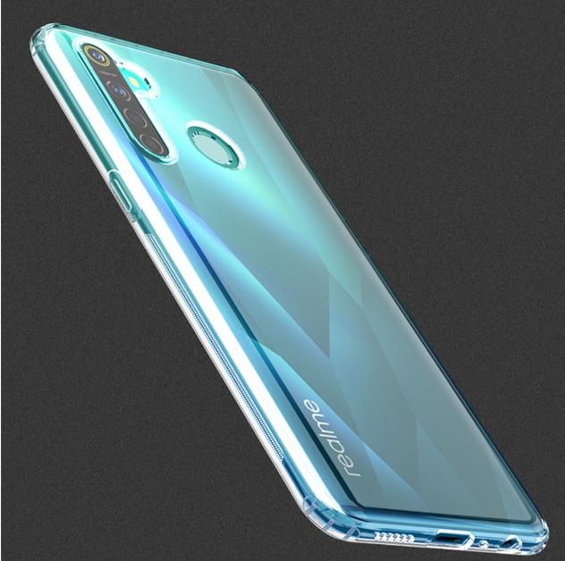 Ốp lưng trong suốt Realme 5 (Chống bẩn)