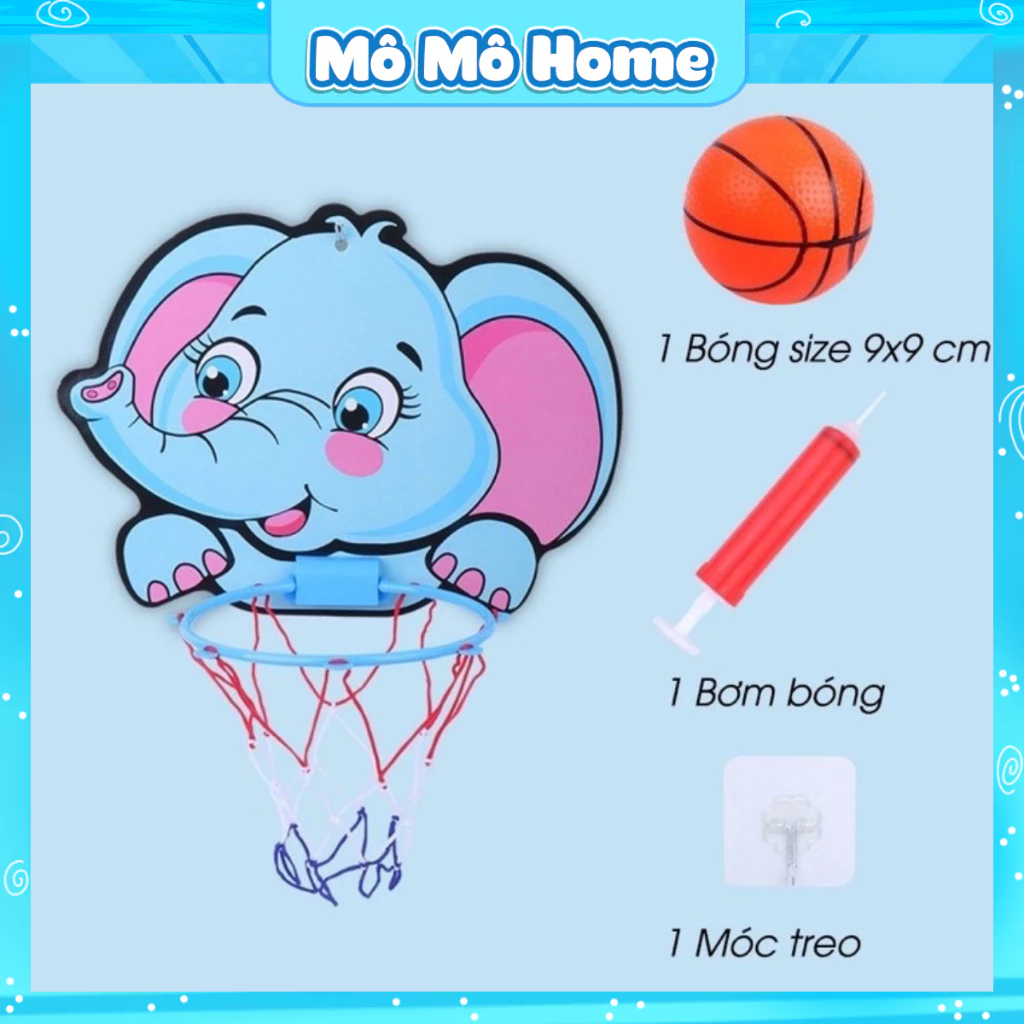 [TẶNG BÓNG] Đồ Chơi Bóng Rổ Treo Tường Cho Bé phát triển chiều cao Mô Mô Home