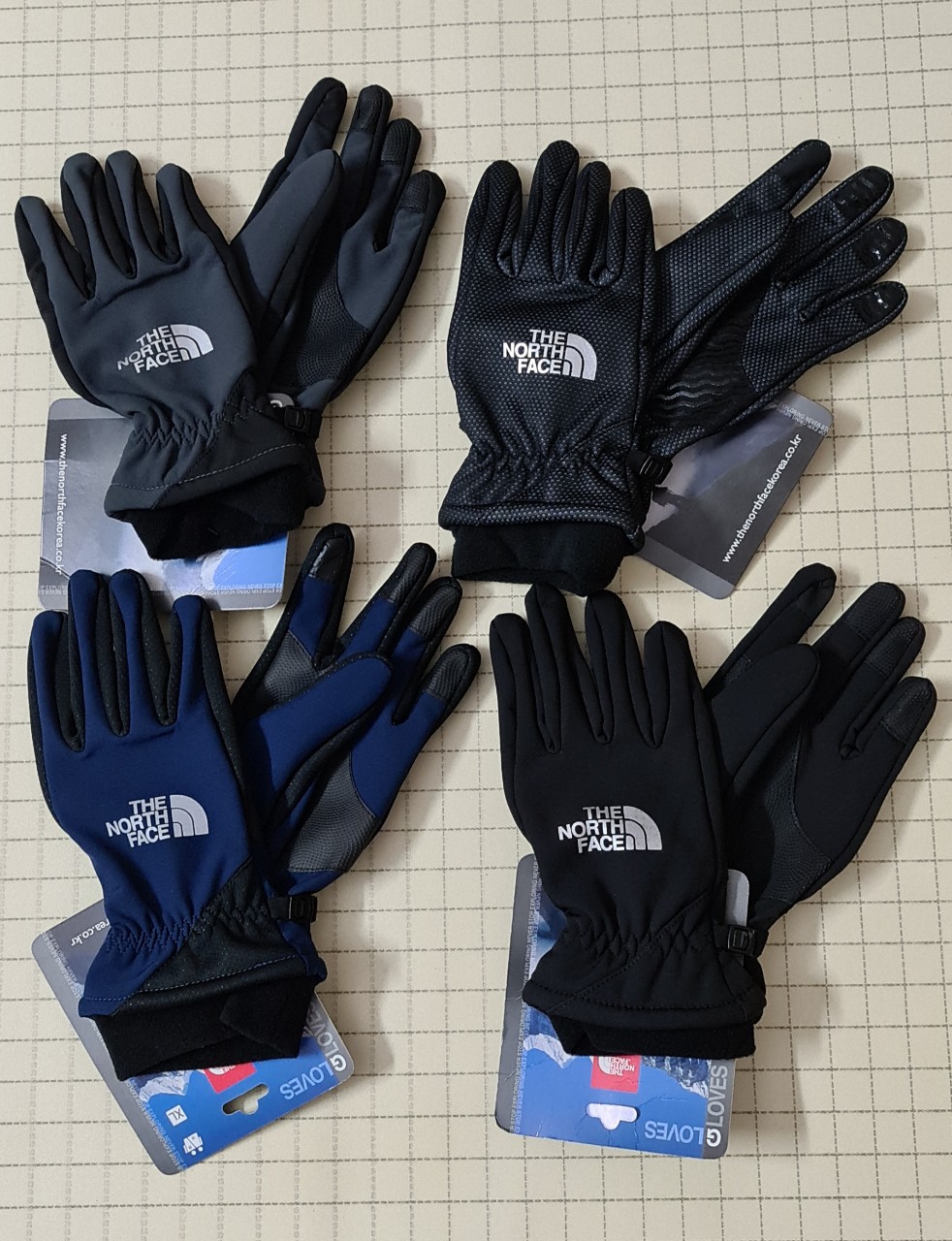 Găng tay shotshel the north face 2 lớp cảm ứng điện thoại