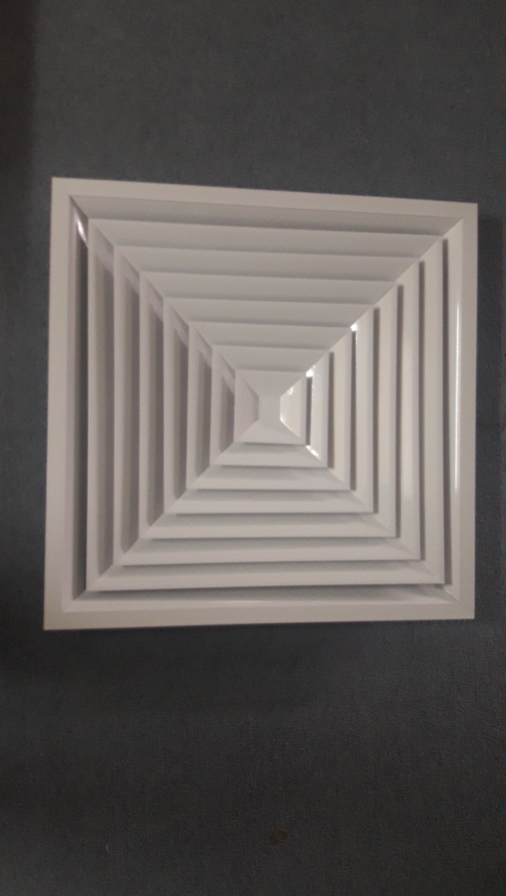 Miệng gió cấp khuếch tán kt 600x600 nhôm sơn td