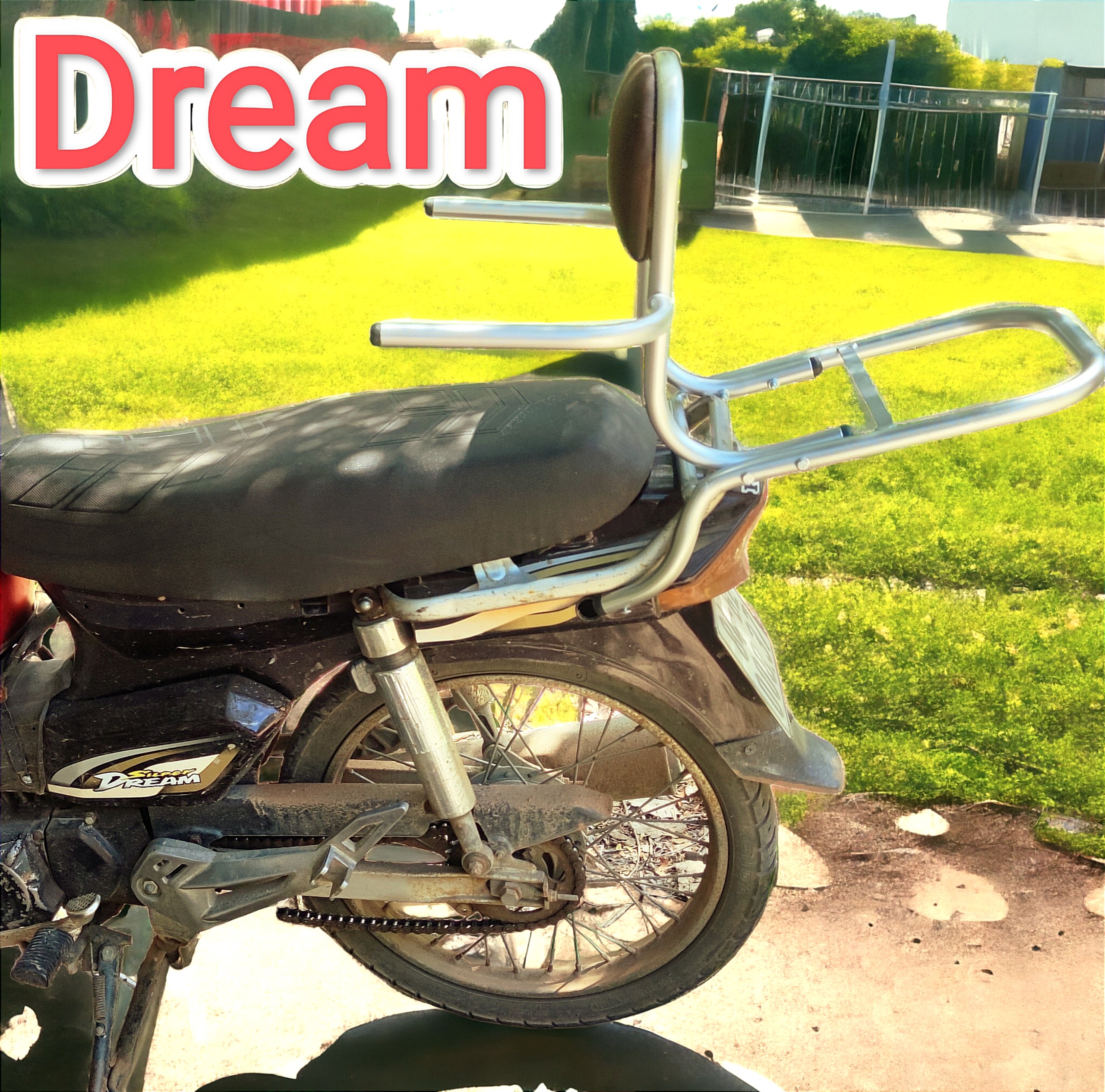 ( tặng lót tay) baga phượt xe máy có ghế dựa xe super dream