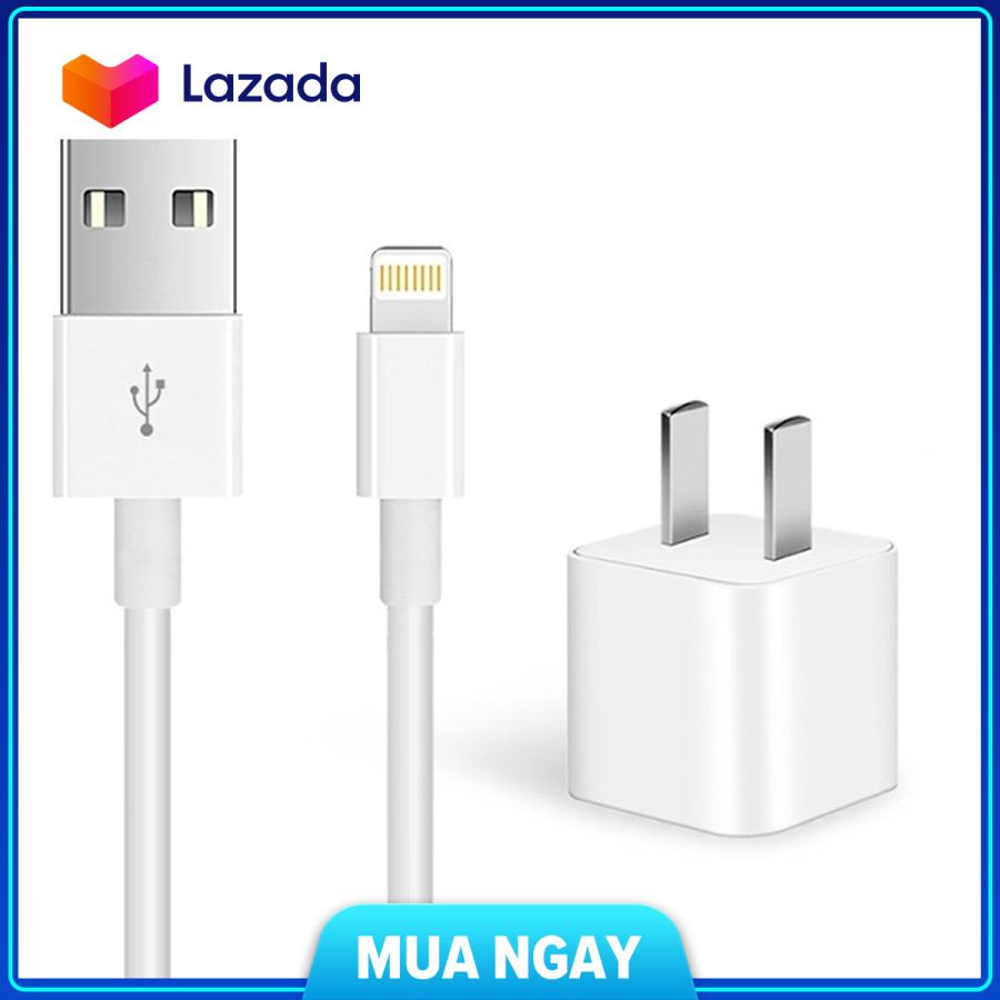 Bộ củ & cáp sạc cho iPhone 5 / 5s / 5se / Se / 6 / 6s / 6 Plus / 6s Plus / 7 / 7 Plus / 8 / 8 Plus / X / Xr / Xs / Xs Max - Hàng Nhập Khẩu