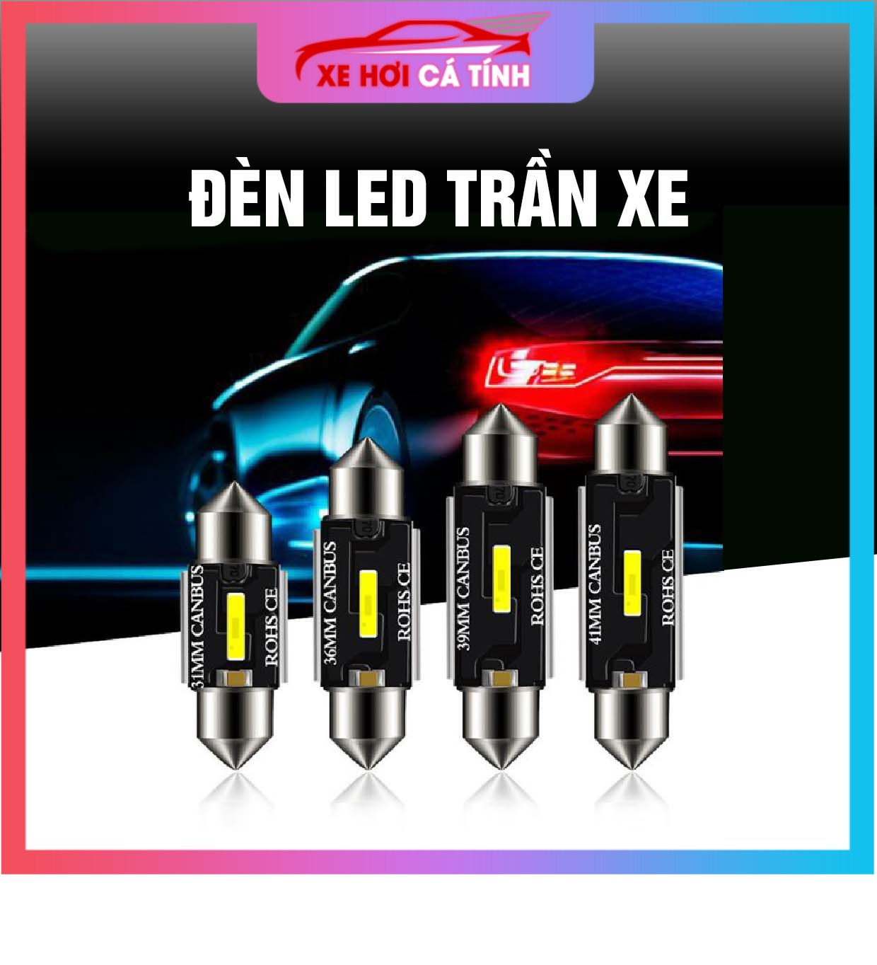 Bóng đèn led gắn trần xe hơi siêu sáng 31mm 36mm 39mm 41mm 41mm c5w