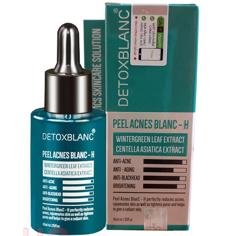 Serum mụn tận gốc Detox Blanc - Peel Acnes BlanC 30ml [ mẫu mới chính hãng 100% ]