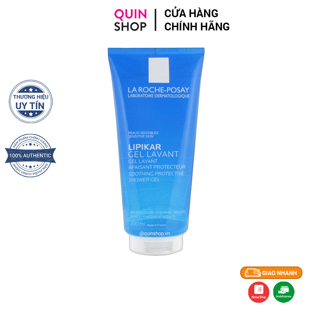 Sữa tắm cho da nhạy cảm la roche posay lipikar gel lavant