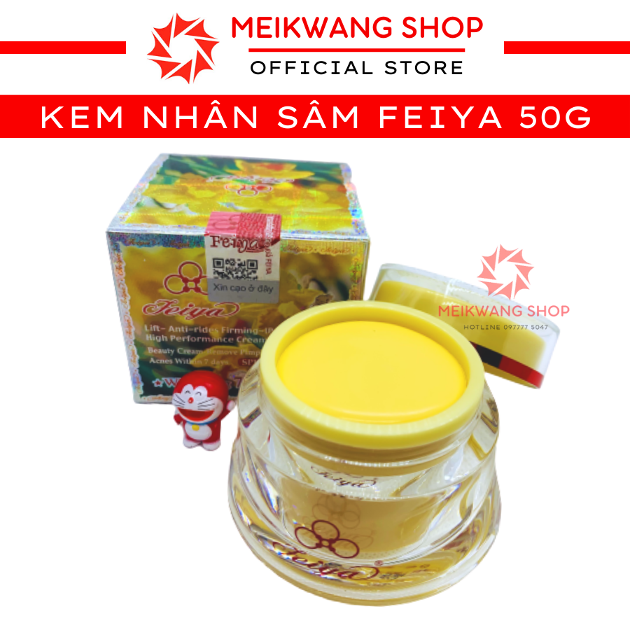 Kem feiya nhân sâm đỏ 50g - làm trắng - phục hồi da - chống nhăn - chống lão hóa - nâng cơ - giảm thâm sạm nám