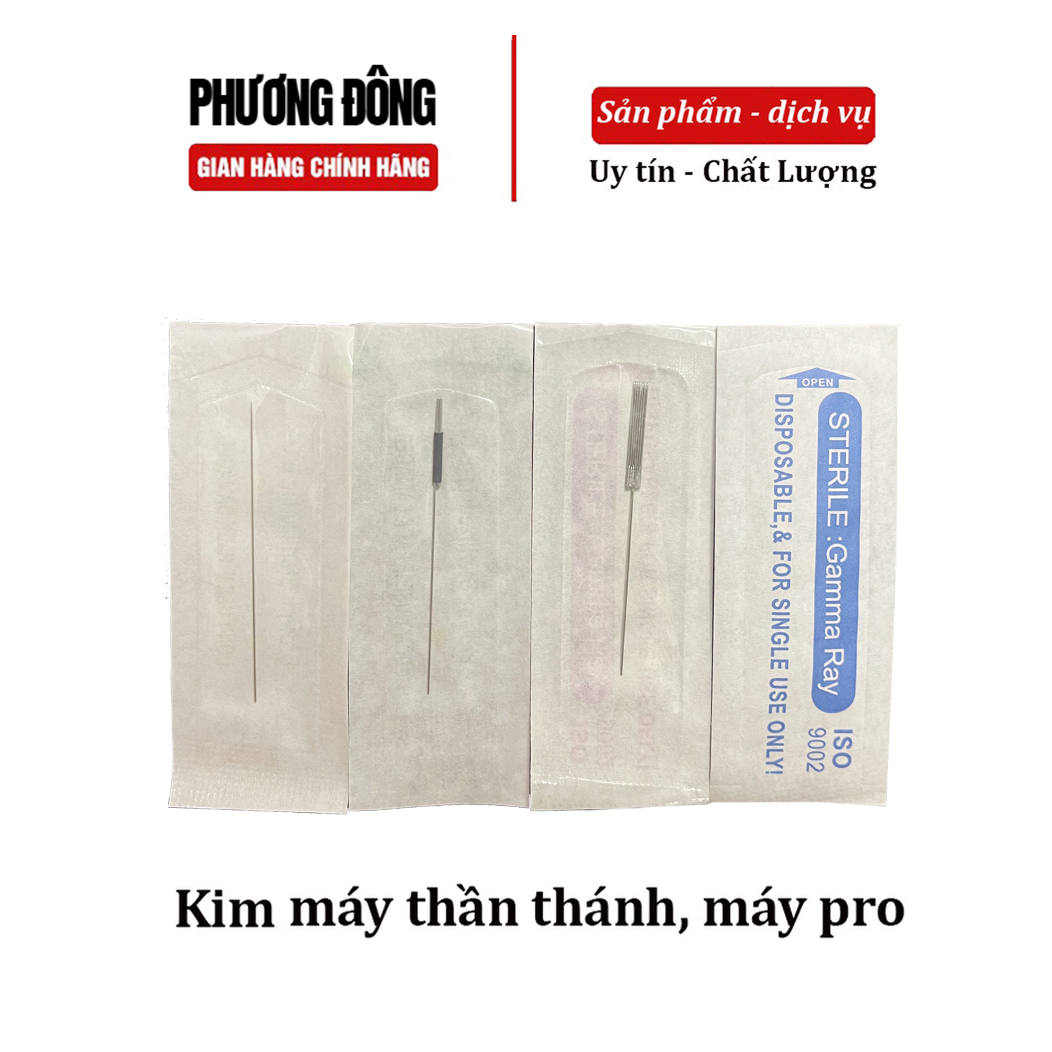 Kim xăm máy thần thánh, máy pro phun xăm thẩm mỹ gói 50 cái