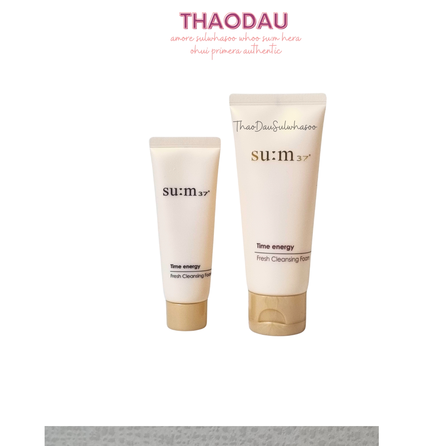Sữa rửa mặt Su:m37 Time Energy Fresh Cleansing Foam 40ml 100ml tloskorea cũ