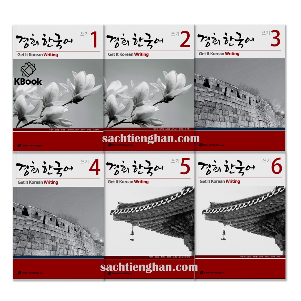 Combo kyung hee writting 1->6- 경희 한국어 쓰기 1->6
