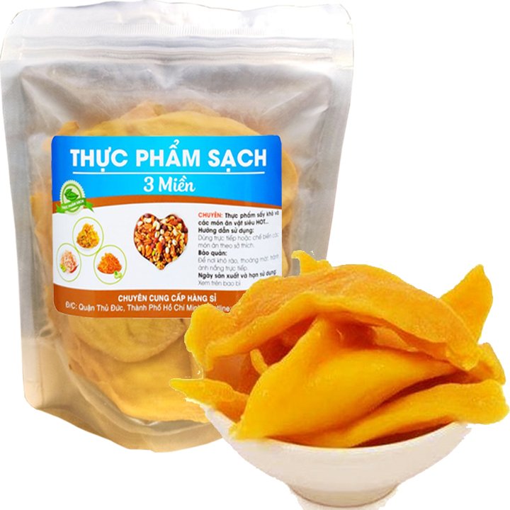 [LOẠI 1 TÚI ZIP] 500G XOÀI SẤY DẺO NGUYÊN MIẾNG CHẤT LƯỢNG VỊ CHUA NGỌT KHÔNG ĐƯỜNG THƠM NGON TPS
