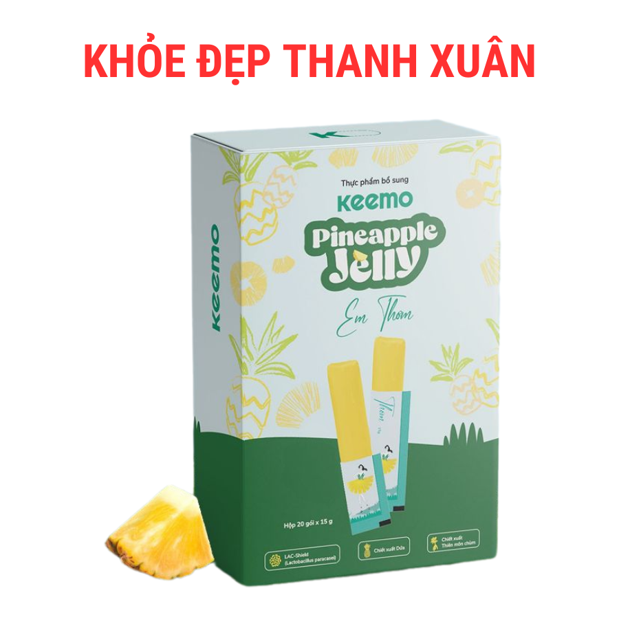 Thạch Keemo Pineapple Jelly – 20 gói/hộp