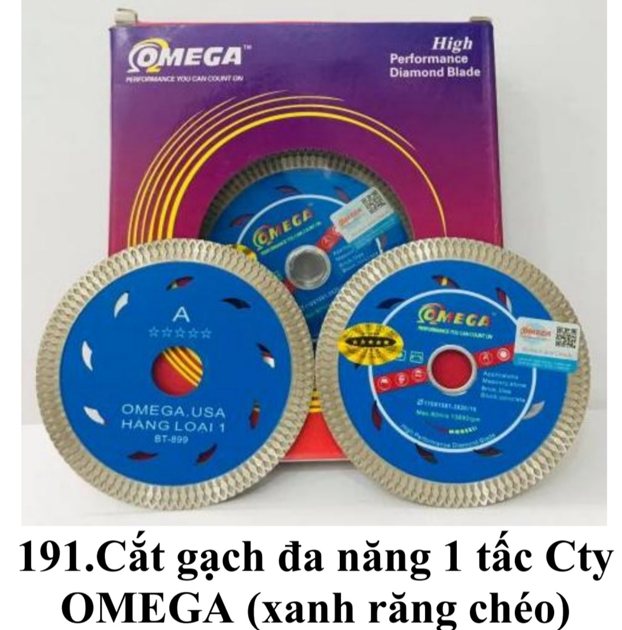 Lưỡi cắt gạch đa năng omega 1 tấc. Luoi cat gach da nang. Lưỡi cắt đá hoa cương 110mm. Luoi cat da hoa cuong 105mm 110mm. Lưỡi cắt bê tông 110MM