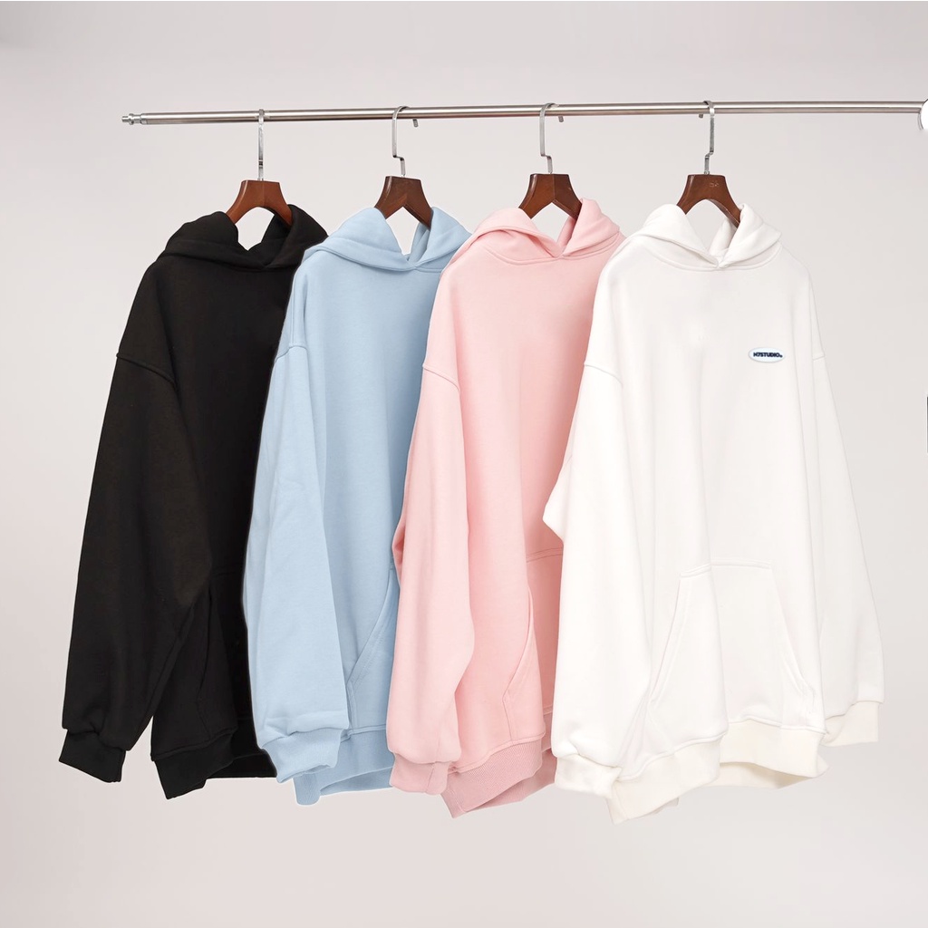 Áo Hoodie trơn  N7 basic nam nữ form rộng oversize Local Brand