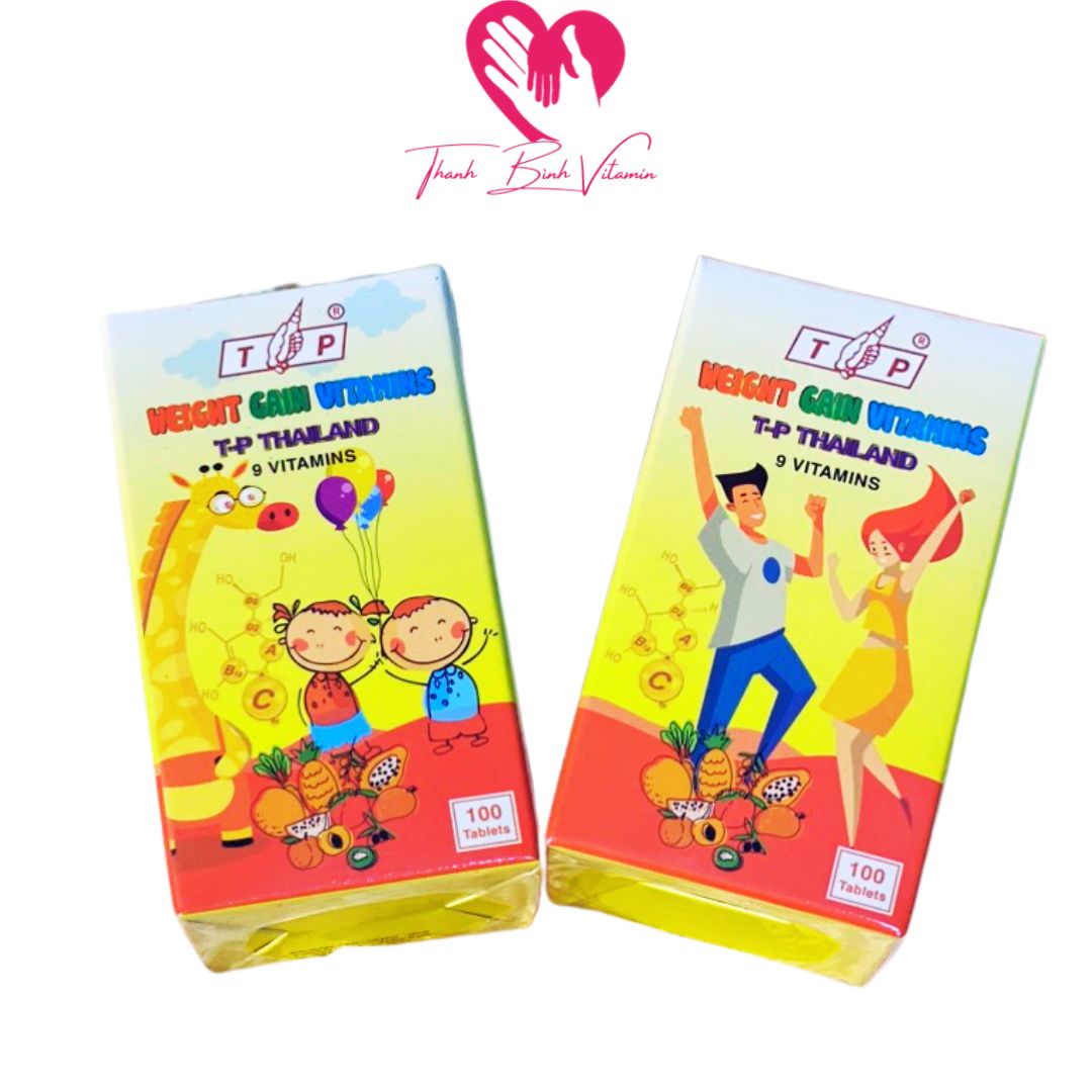 Combo 2 hộp viên tăng cân Thái Lan 9 Vitamin TP