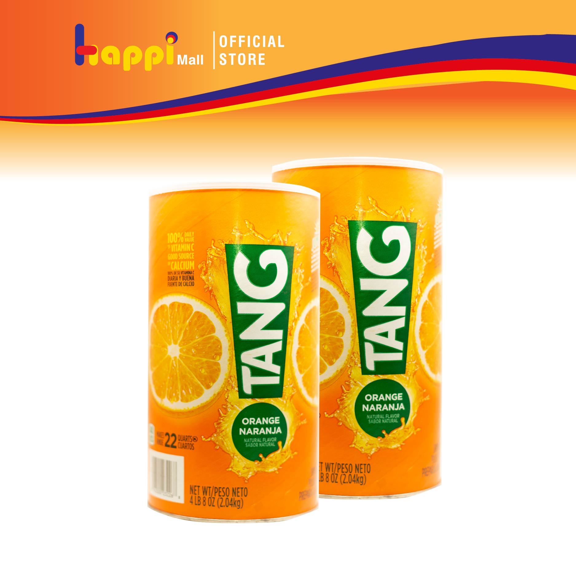 Bột pha nước cam Tang Mỹ 2,04kg Orange Naranja - Happi