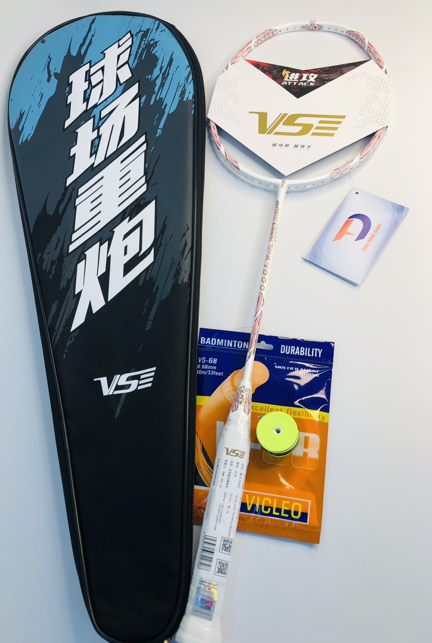 [CHÍNH HÃNG] Vợt cầu lông VS (Blade 7000/7200/7300/8300/Titan7/Titan1000) lực Căng Max 14kg+Tặng Quấn Cán+Bao Vợt (căng sẵn 11kg)