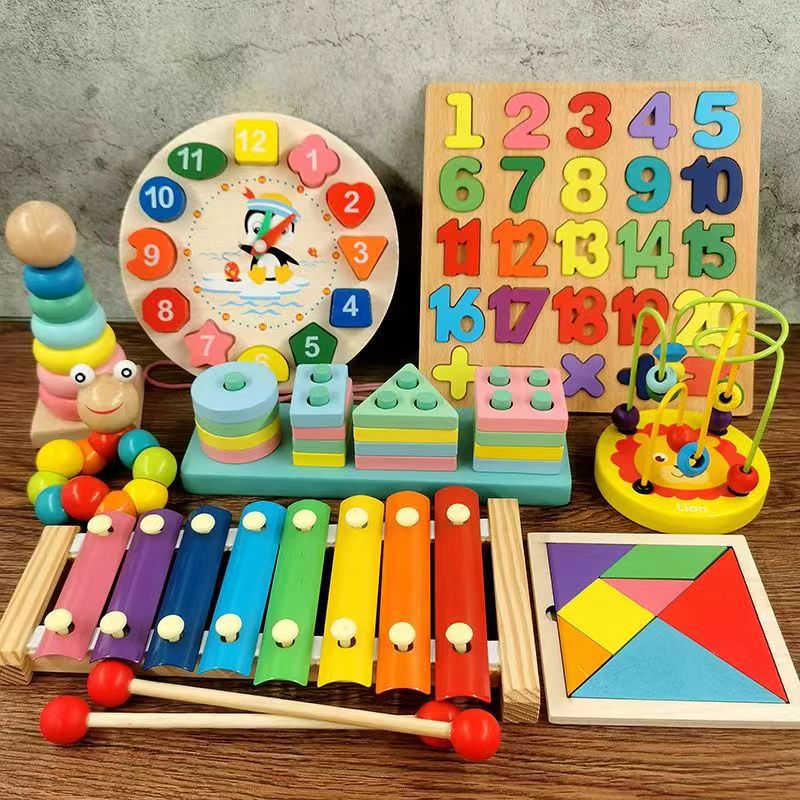 Đồ chơi gỗ thông minh Montessori cho bé đồ chơi mầm non giúp bé phát triển trí tuệ và cảm thụ âm nhạc-đồ chơi giáo dục cho bé