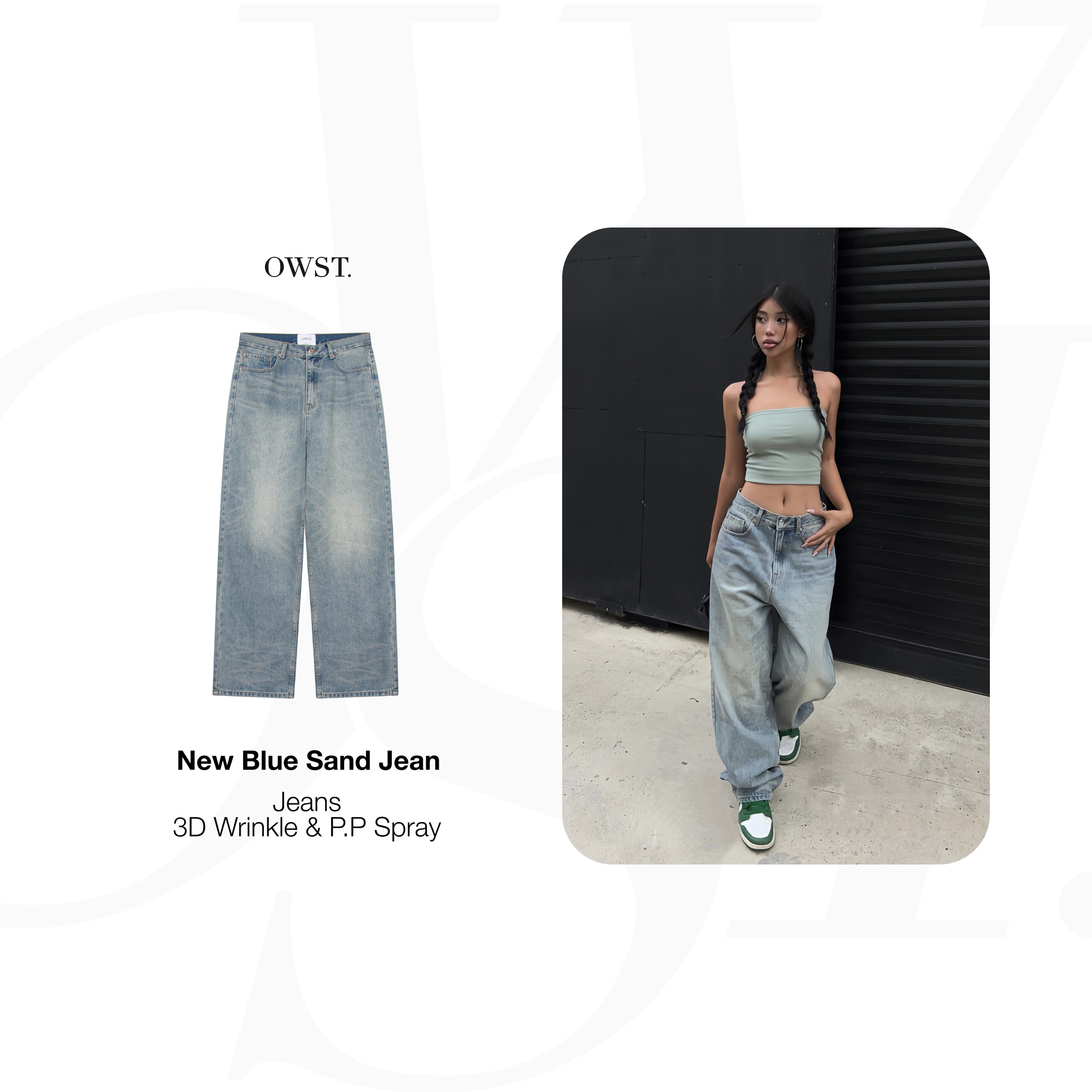 Quần Jeans Oh Wonder Studio - New Blue Sand