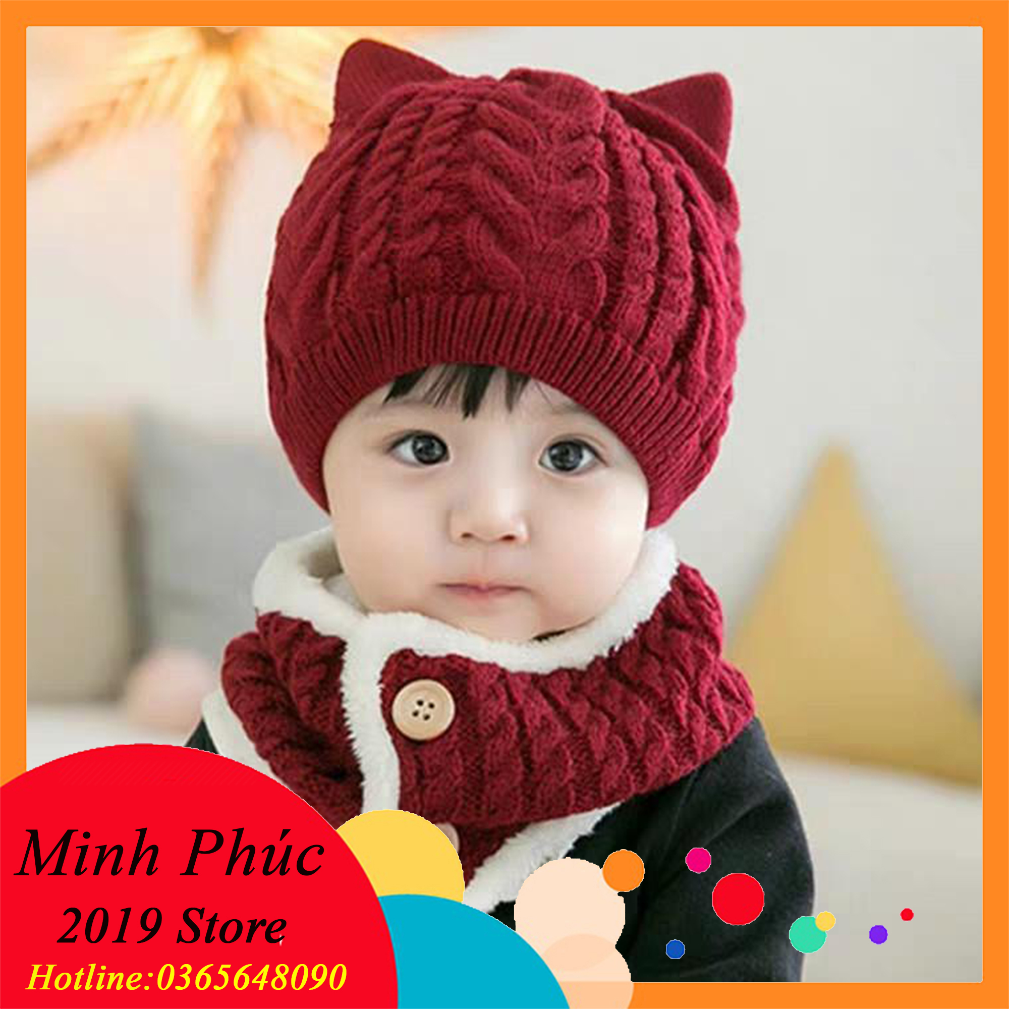 [CAM KẾT Y HÌNH] Bộ khăn ống mũ len siêu đẹp cho bé từ 0-5 tuổi bảo vệ bé yêu của bạn trong thời tiết mùa đông lạnh giá