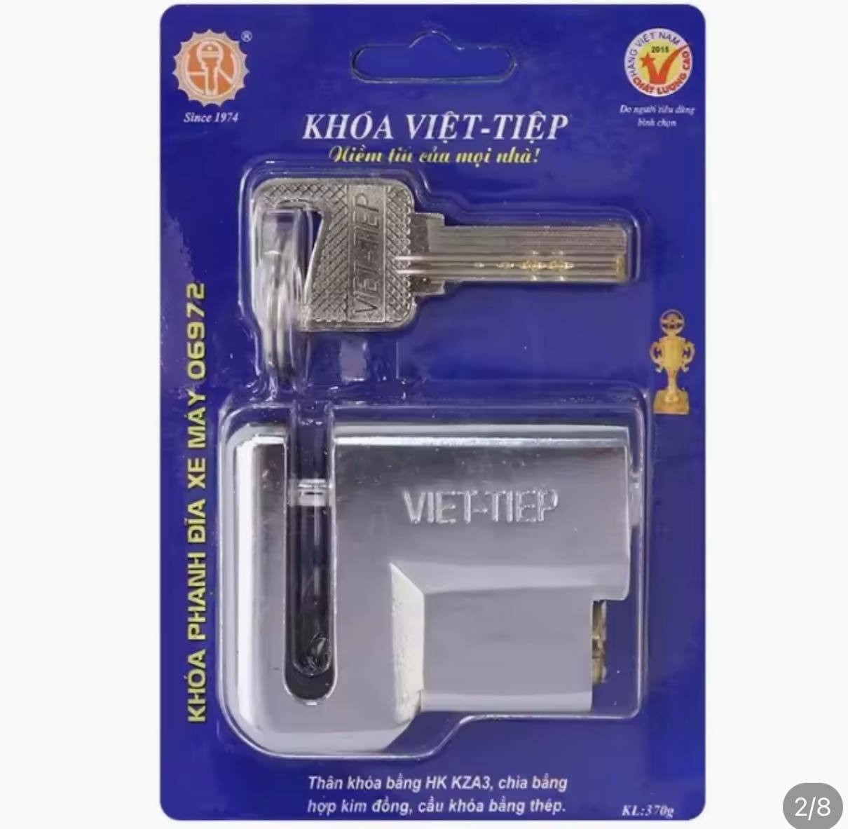 Khóa thắng đĩa xe máy việt tiệp 06972