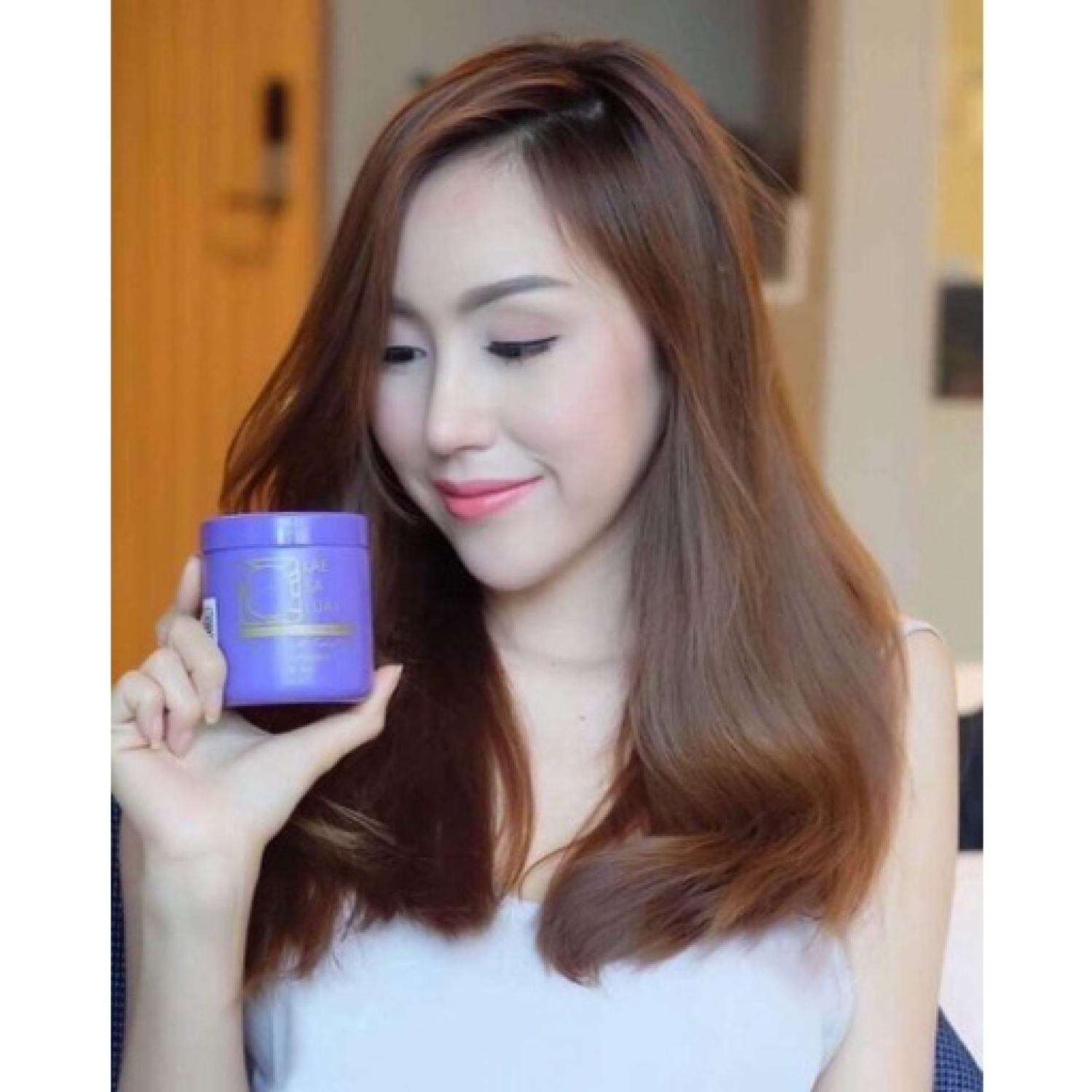 thá Lan Kem Ủ Tóc Lụa Keratin Siêu Mềm Mượt LAE SA LUAY By Joo 250ml