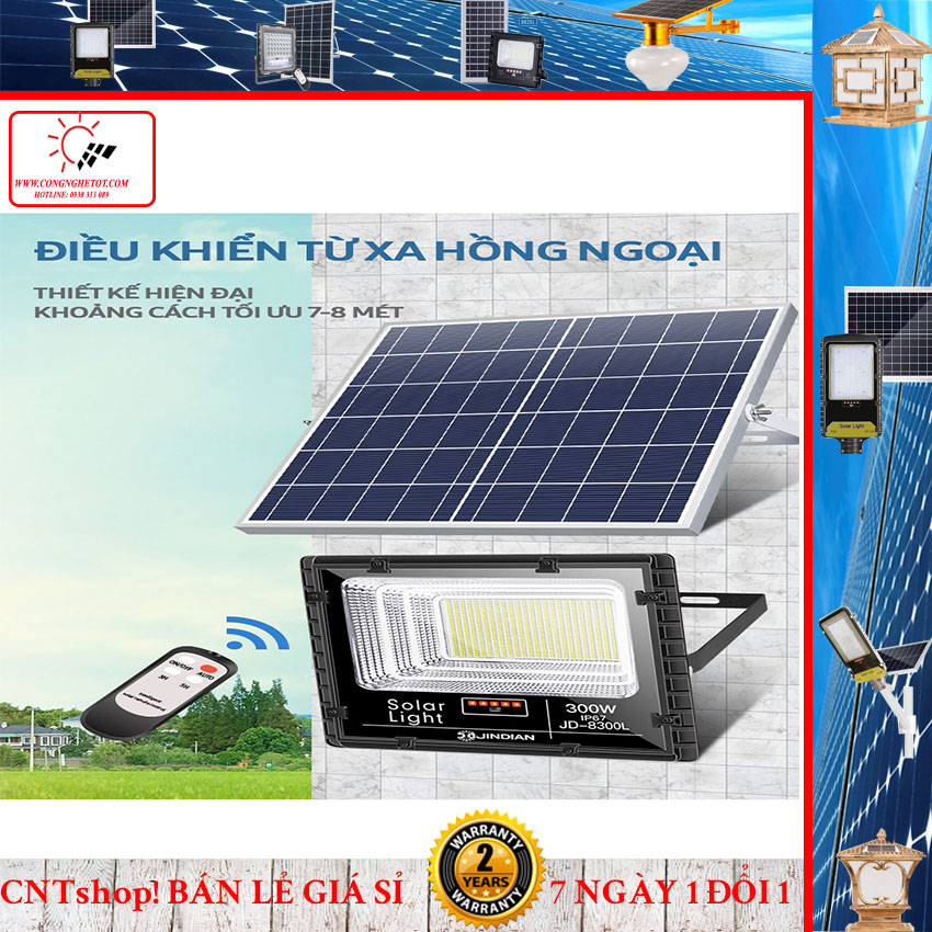 [XẢ KHO 3 NGÀY] đèn năng lượng mặt trời 300w-8300L thương hiệu JINDIAN số 1 VIỆT NAM. CHẤT LƯỢNG- 1 ĐỔI 1- 10 NĂM KHÔNG TỐN TIỀN ĐIỆN.