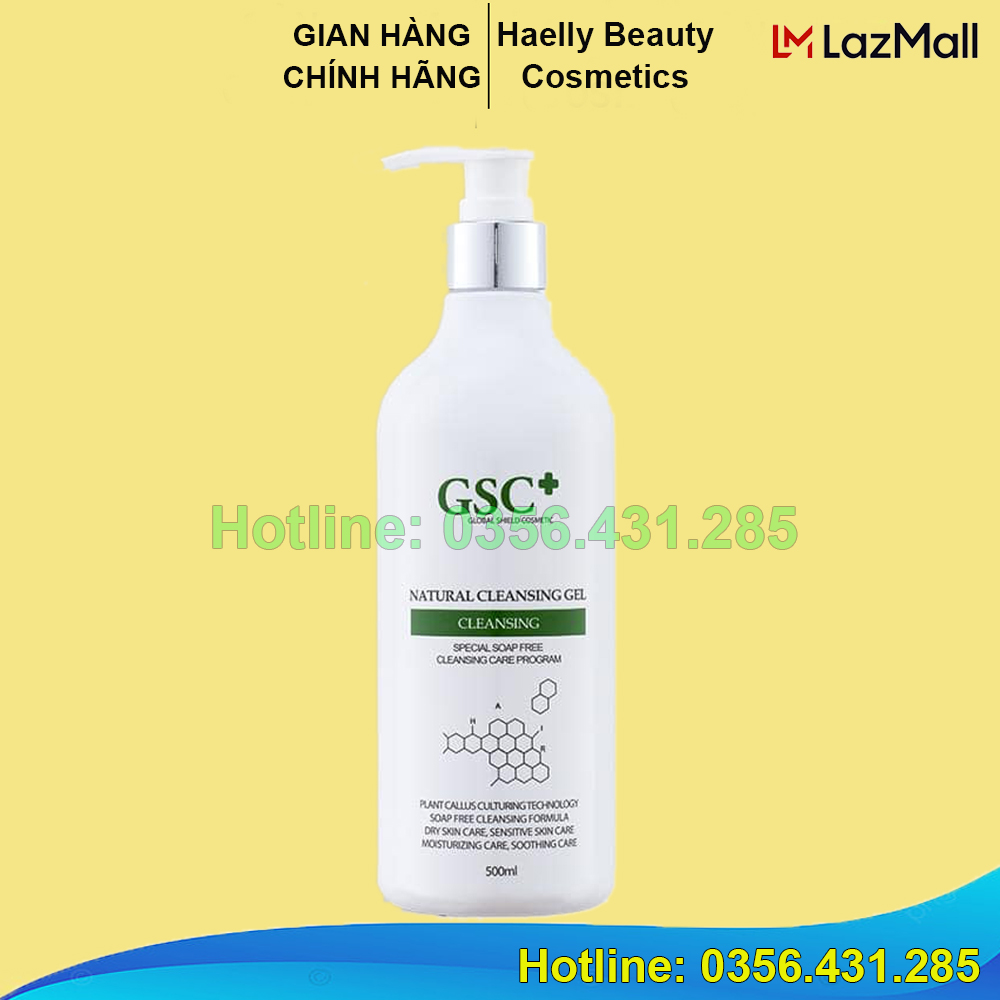 Sữa rửa mặt gel gsc natural cleansing gel