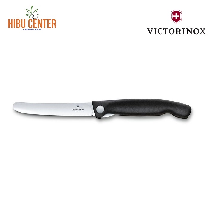 Dao bếp gấp gọn lưỡi thẳng victoriox foldable paring knife straight edge chính hãng - hibucenter