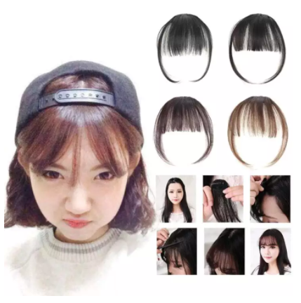 Tóc mái thưa giả - Tóc giả mái thưa y như thật - Tóc mái thưa giả Hàn Quốc - Tóc mái ngang lả lơi siêu cute phong cách Hàn Quốc