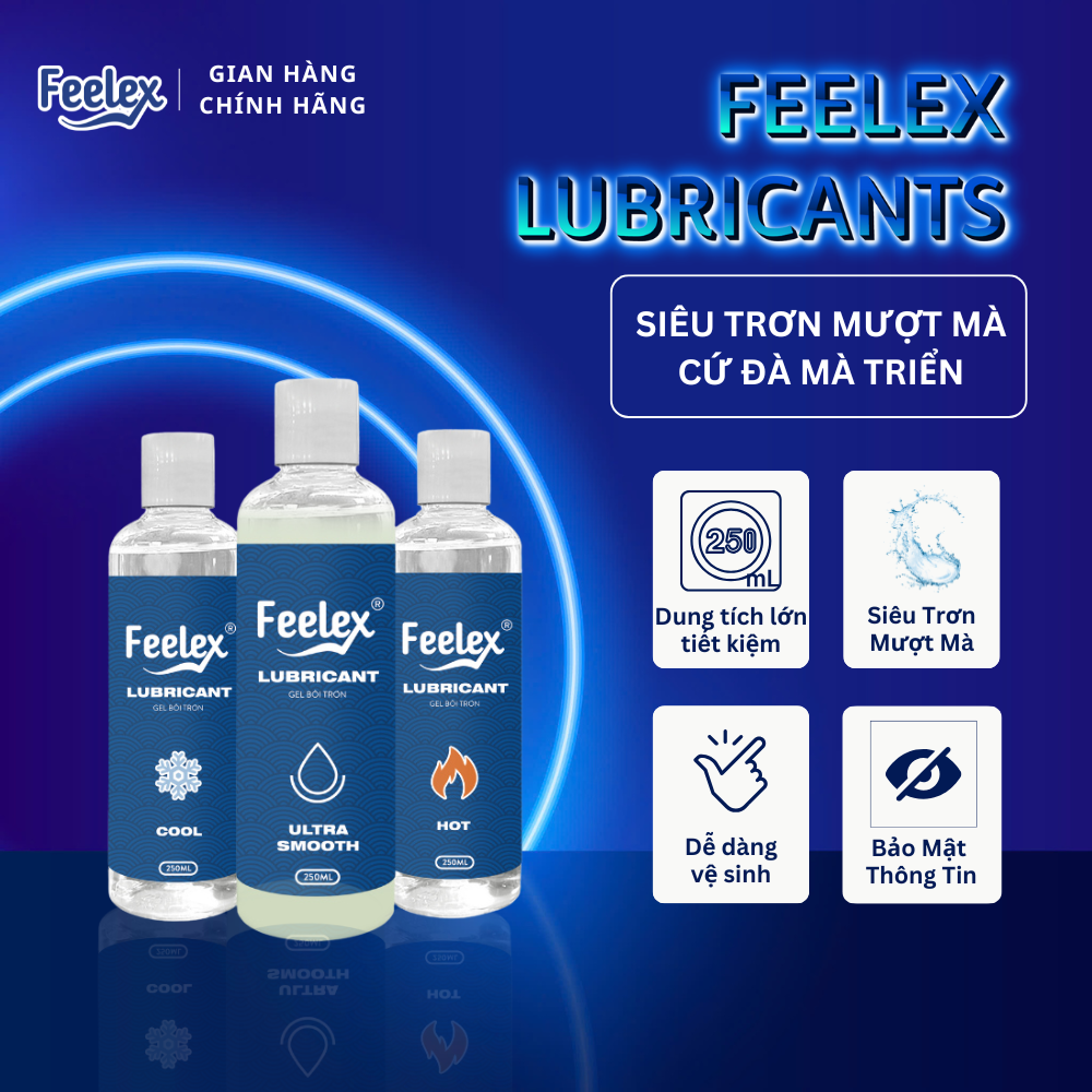  Gel bôi trơn quan hệ Feelex Lubricant gấp đôi độ trơn nhiều mùi hương - Chai 250ml 