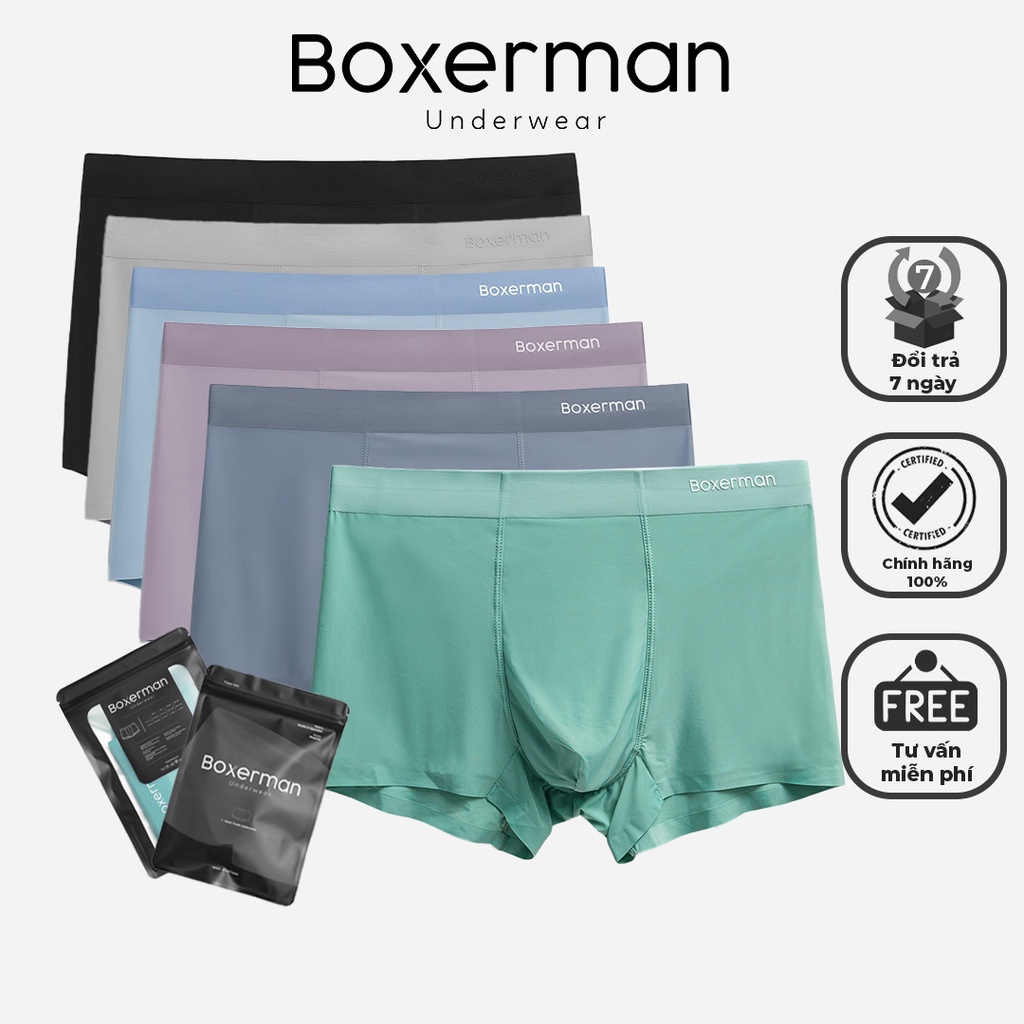 Combo 6 quần lót nam trunk profit mềm mại co dãn cao cấp boxerman