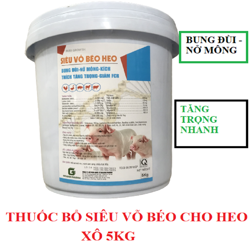 Vỗ béo cao đạm, dày lườn, nở ức, trổ mã, đẹp lông cho có mèo trâu bò lợn gà. Vỗ béo hàm lượng đạm cao bổ sung vitamin cho gia súc gia cầm mau ăn chóng lớn hộp 1,5kg