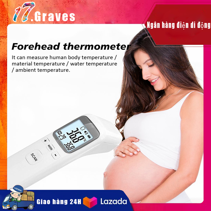 [TRI ÂN KH-HOÀN TIỀN 8%] Nhiệt Kế Hồng Ngoại CK-T1803 Đo Nhiệt Độ Siêu Nhanh, Bảo Vệ Sức Khỏe Cho Cả Gia Đình, Chính Hãng Bảo Hành 1 Năm Kèm Pin AAA