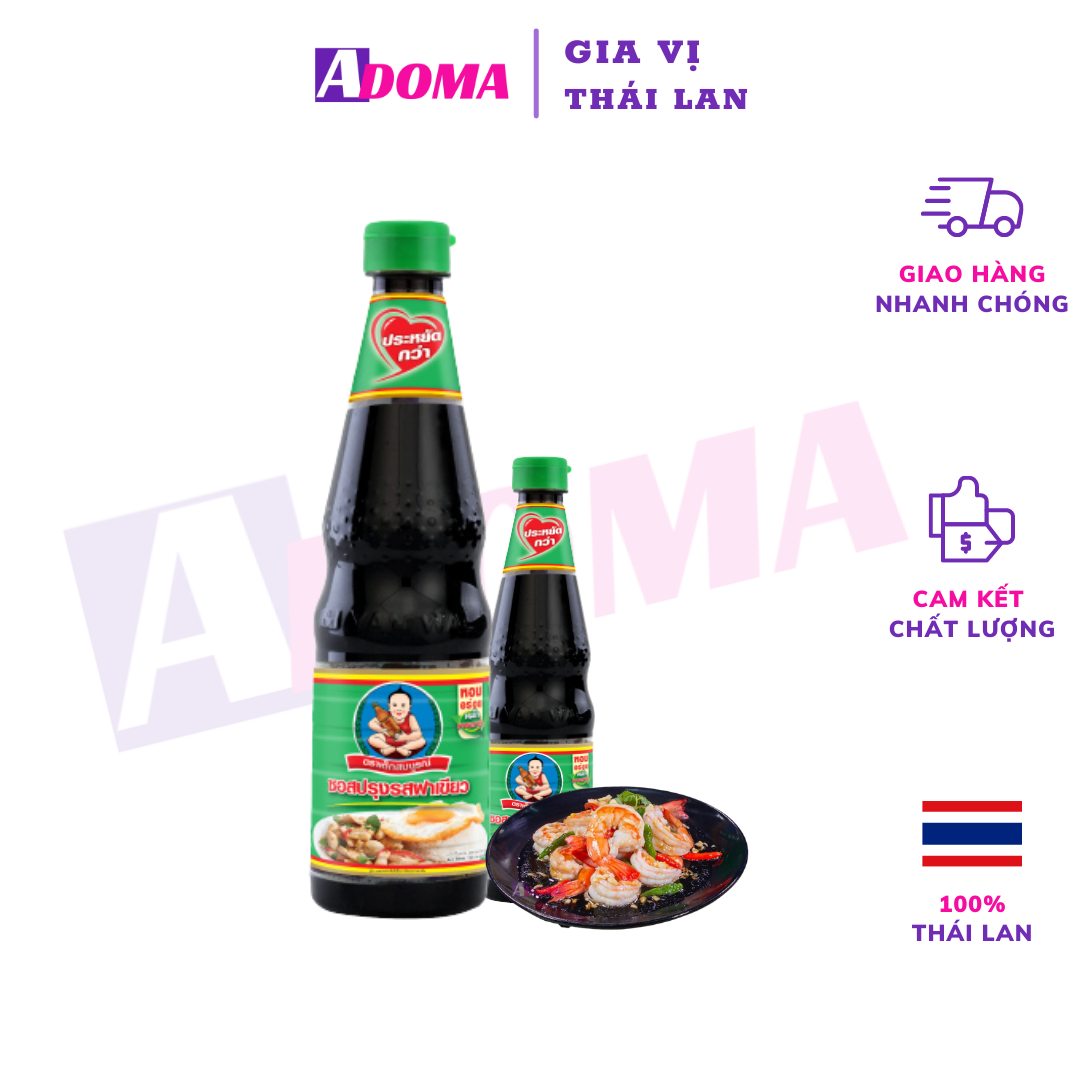 Sốt Gia Vị Nắp Xanh Thái Lan Hiệu Healthy Boy 600ml - ซอสปรุงรสฝาเขียว