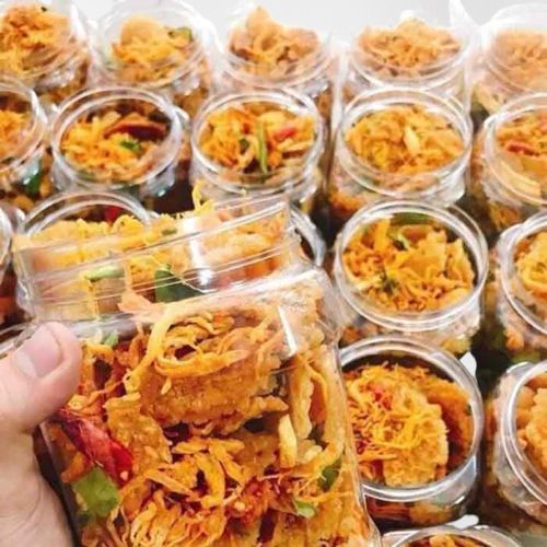 Cơm cháy lắc khô gà lá chanh giòn tan thơm ngon đậm vị