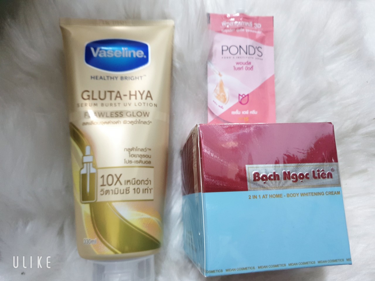 Combo Dưỡng Trắng Da Body Bạch Ngọc Liên Vaseline Pond