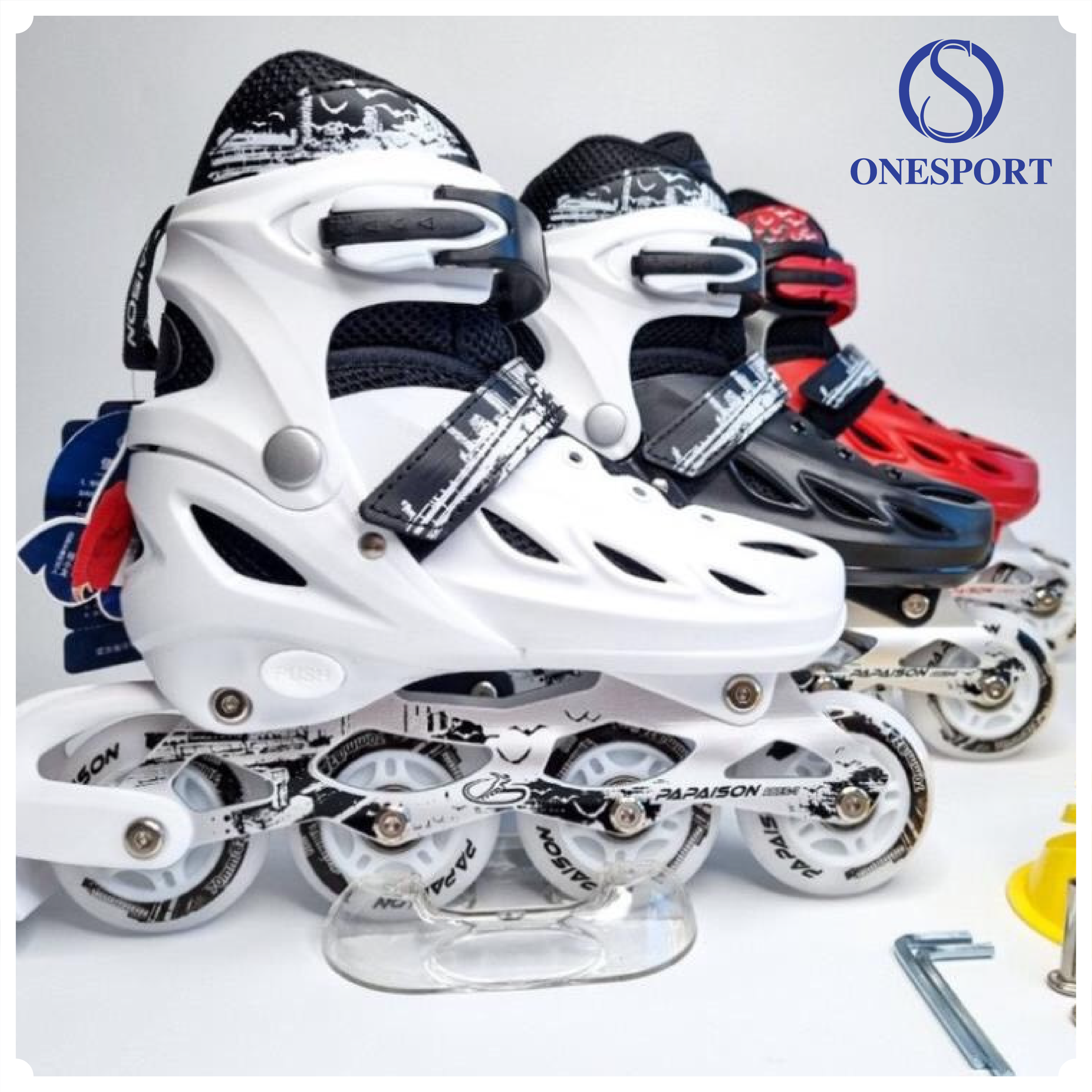 Giày trượt patin papasion XZY-309 phát sáng 4 bánh - Onesport