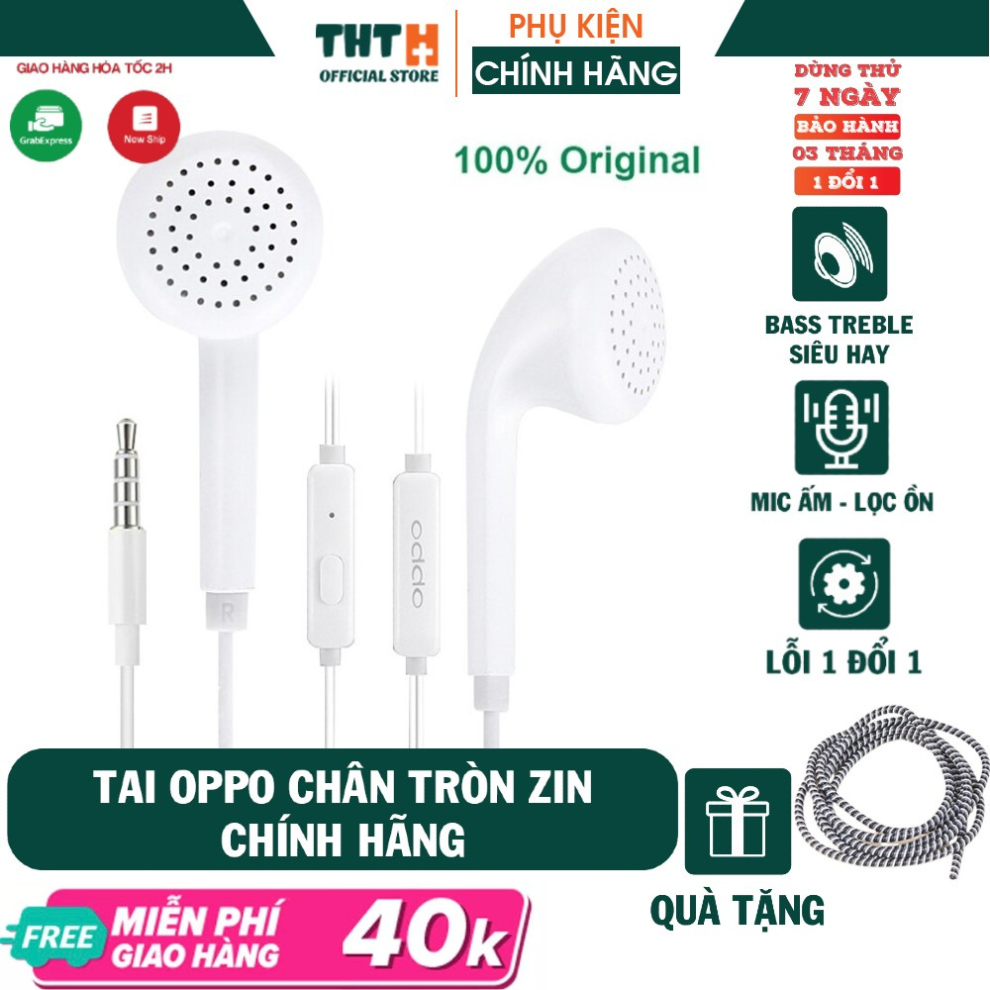 Tai nghe zin theo máy Oppo F3 Plus OppO A3s xịn có mic đàm thoại khi gọi
