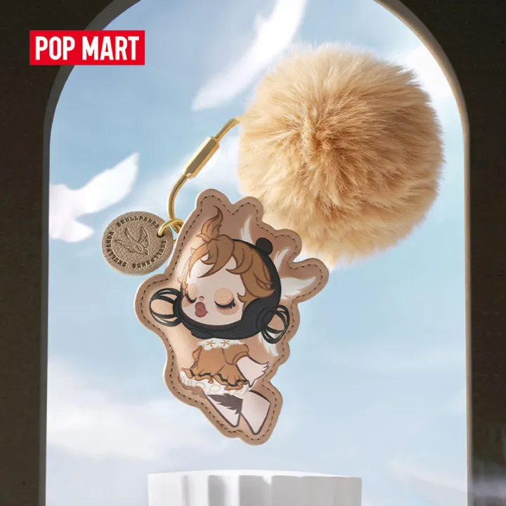 Pop mart skullpanda image of reality series figures-plush keychain