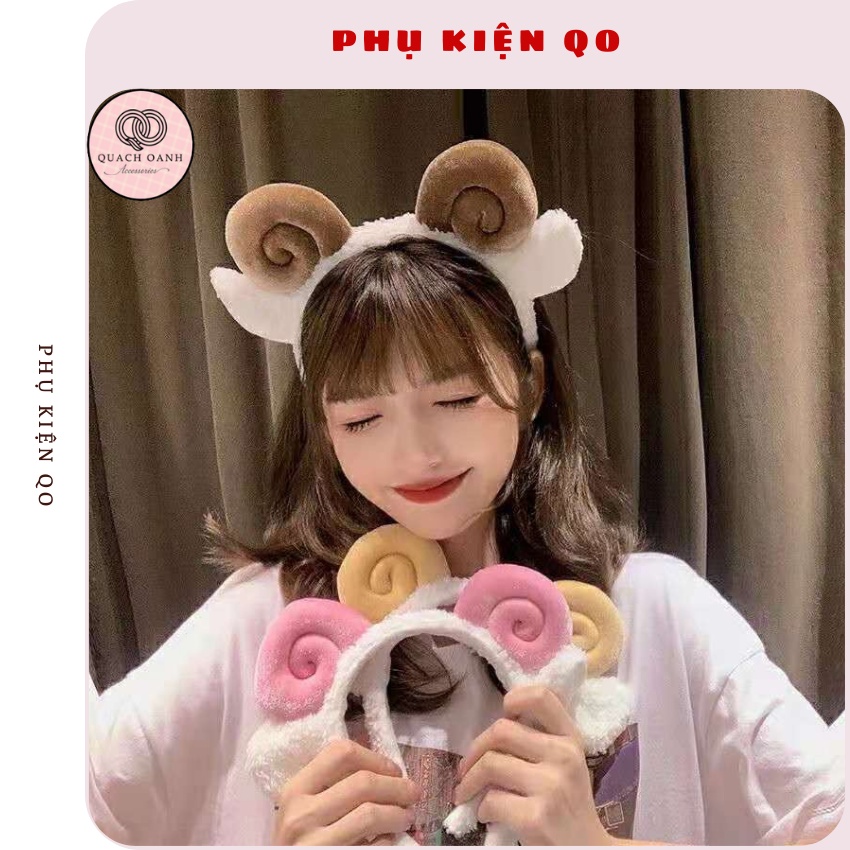 Bờm sừng dê qo bờm cài tóc dễ thương phong cách hàn quốc - bom14