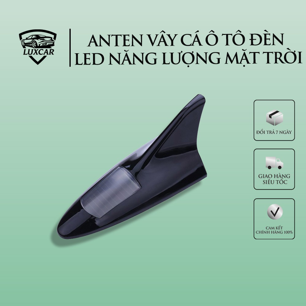 Ăng ten vây cá ô tô LUXCAR tích hợp LED năng lượng mặt trời