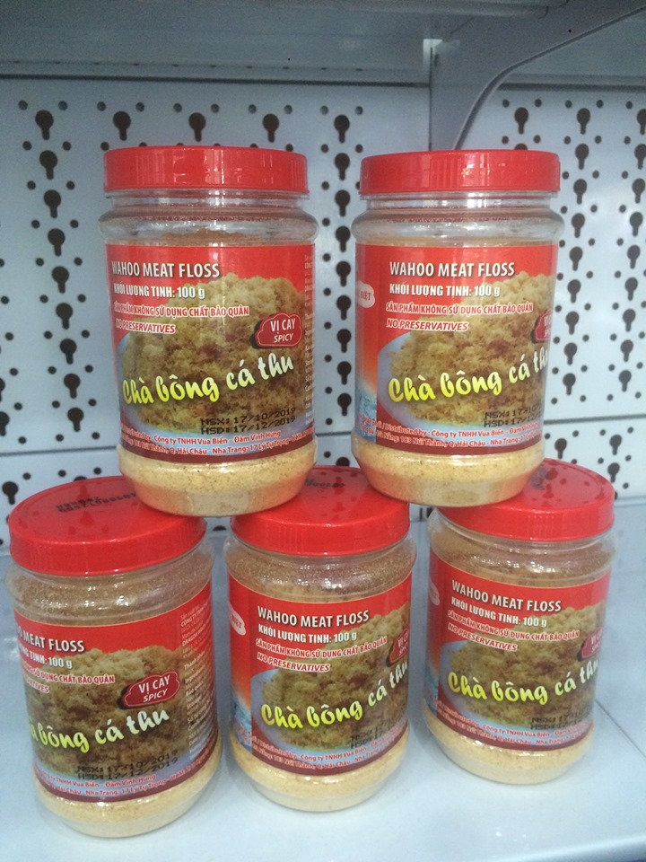 Chà bông cá thu sạch thương hiệu vua biển Mr Đàm Vĩnh Hưng lọ 100gr