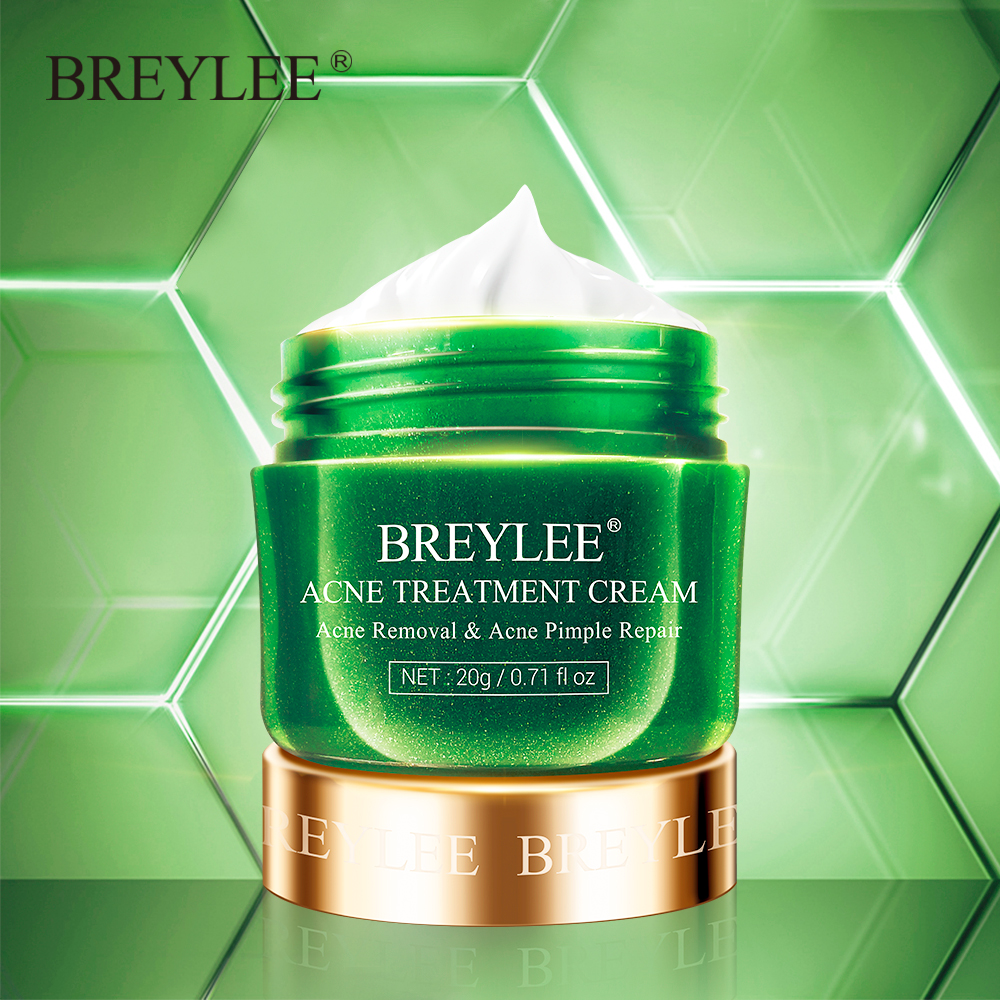 BREYLEE Kem Ngăn Ngừa Mụn Trứng Cá Mụn Phục Hồi Làn Da, Không Nhờn Dầu 20g Remove Acne Cream - INTL