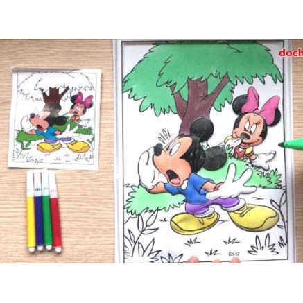 Tranh nhựa 3D tô màu cho bé
