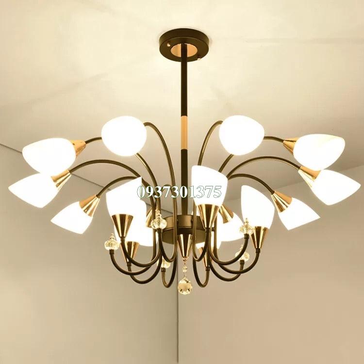Đèn Chùm Hiện Đại 15 Bóng Tặng Kèm Bóng Đèn LED
