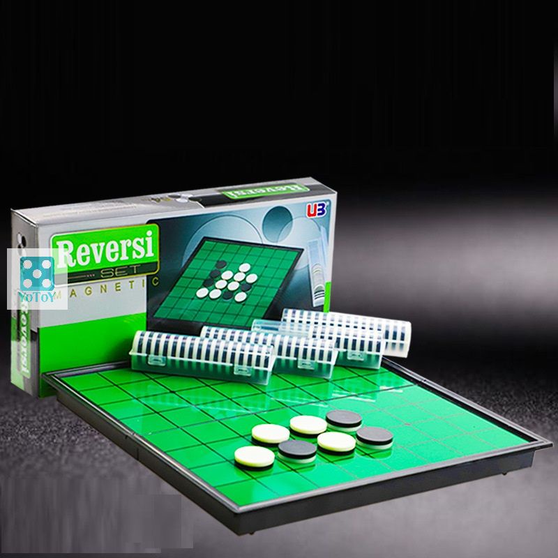 Trò chơi cờ lật nam châm Reversi, cờ Othello boardgame đối kháng chất lượng cao rèn luyện tư duy siêu hot